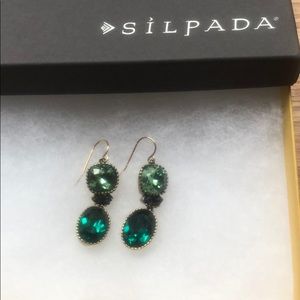 Silpada Emerald Envy Earrings